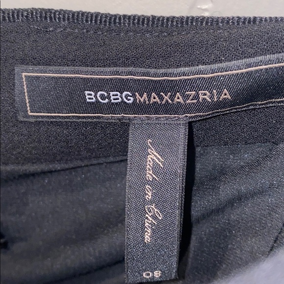 NWT BCBG Black Keyhole Cutout Strapless Dress Jean - Picture 9 of 10